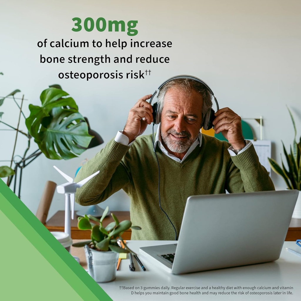 Garden of Life Vitamin Code Calcium Magnesium Gummies with D3 & K2, Supports Bone Health & Bone Strength + Prebiotics & Probiotics for Digestive Support, Non-GMO, Gluten-Free, 60 Raspberry Gummies 3