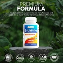 Best Naturals L-Lysine 1000mg 180 Tablets (180 Count (Pack of 1)) (2 Bottles) 6