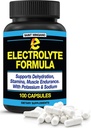 Electrolyte Formula Supplements - Stops Cramping Fast - 100 Easy to Swallow Salt Capsules with 12 Ingredients from Natures Best Sources - Keto Friendly and Sugar Free! 2