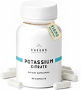Cheers Potassium Citrate Supplement | 316mg Per Capsule | 20% Daily Value | Supports Muscle, Nerve & Heart Function | High Absorption Electrolyte for Potassium Deficiency | 90 Vegan Capsules 2