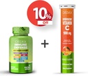ORZAX Immune Defense 9-in-1 Supplement 60 Vegatable Capsules and Vitamin C 1000mg 20 Effervescant Tablets, Bundle 2