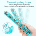 28 Day Monthly Pill Organizer - Weekly Pill Box 1 Time a Day, 4 Weeks Large Pill Case for Traveling, Big Compartment Personal Pill Organizers for Vitamins, Fish Oils, Supplements and Medicine 4