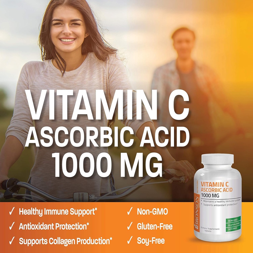 Bronson Vitamin C 1000mg Premium Non-GMO Ascorbic Acid Tablets, 100 Count 5