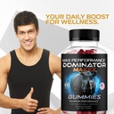 Dominator Maxxx Gummies for Men - Dominator Maxx Natural Daily Nutrition Support Premium Advanced Formula Multivitamin Pills for Overall Health & Wellness, 60 Gummies for 1 Month 6