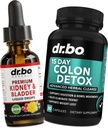 Kidney Support Supplement Bladder & Colon Cleanser Detox - Organic Kidney Bladder Supplements Drops, 15 Day Intestinal Cleanse Pills Probiotic - Renal Cleanse Detox Urinary Tract Bowel Movement 2