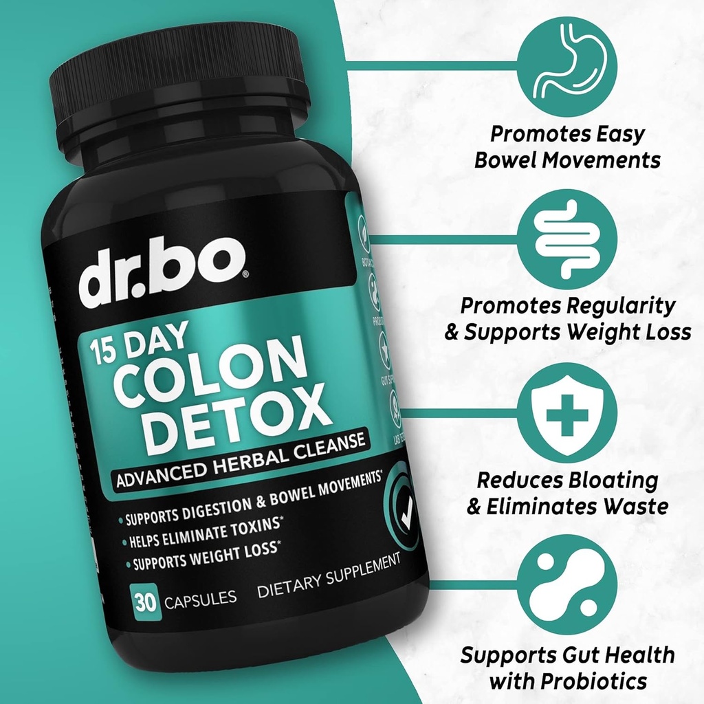 Kidney Support Supplement Bladder & Colon Cleanser Detox - Organic Kidney Bladder Supplements Drops, 15 Day Intestinal Cleanse Pills Probiotic - Renal Cleanse Detox Urinary Tract Bowel Movement 4