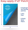 SilverSeal Burn and Wound Dressing, Hydrogel Pads with X-Static Silver, Soothing, Moist & Protective for Burns, Cuts & Wounds, 2" x 3" Sterile Dressings, 6 Count 5