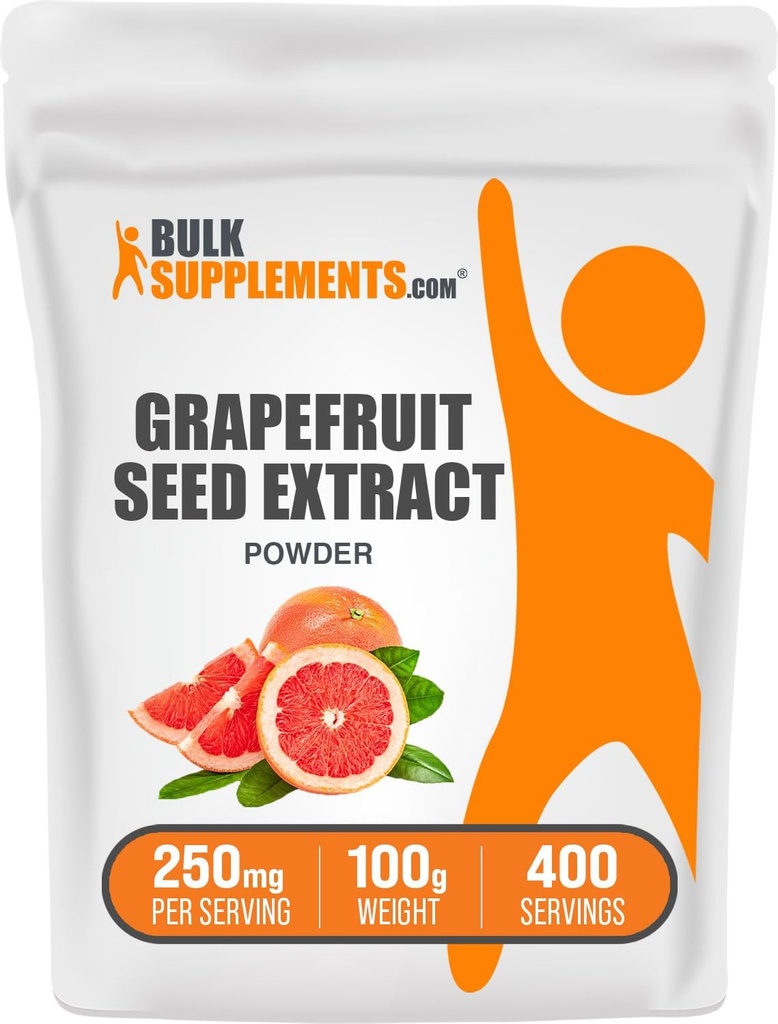 BulkSupplements.com Grapefruit Seed Extract Powder - Grapefruit Seed Supplements, Antioxidant Source - Herbal Supplement, Gluten Free, 250mg per Serving, 100g (3.5 oz) (Pack of 1) 2