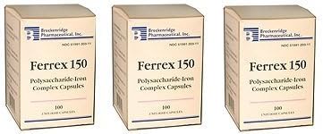 Ferrex 150 Polysaccharide Iron Complex Capsules By Breckenridge - 100 Ea by Marble Medical 2