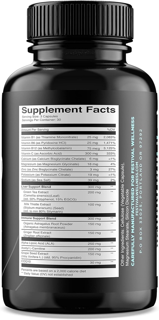 Tempo: Festival Prep | Immune Support | Pre-Festival, Rave, and Party Supplement | Neuroprotective + Boosts Immune System, Supports Liver Detox, Replenishes Electrolytes 3