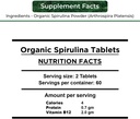 Organic Spirulina Tablets - 100% Pure Vegan, Non-GMO, Gluten Free, Chemical Free 3
