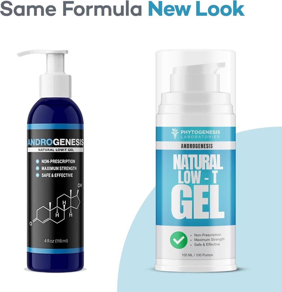Natural Low-T Support Gel - T Booster for Men - Muscle Recovery, Energy Booster, Healthy Aging 3