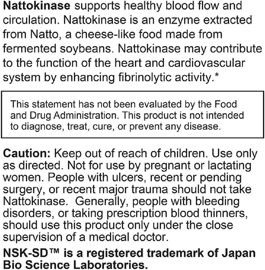 Enhanced Garlic EDTA and Nattokinase NSK-SD. Cardio Cleansing Health Bundle (Two Items) 6