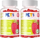 Pets Purest Glucosamine Chondroitin Gummies with MSM & Elderberry Extra Strength - Joint Support, Antioxidant Immune Support Supplement for Adults, Men & Women.(2 Pack) Strawberry 2
