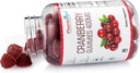 Cranberry Gummies for Kids & Adults 400mg-Gluten Free Allergen Free Nutrient Rich Vegan Supplement -Cranberry Chews-90 Count 6