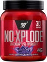 BSN N.O.-XPLODE Pre Workout Powder, Energy Supplement for Men and Women with Creatine and Beta-Alanine, Flavor: Grape, 30 Servings 2