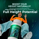 Height Growth Pills - Natural Hеight Growth Maximizer - Bone Up Calcium Supplement - Growth Factor Support, and Stature Development - Advanced Formula of Grow Pills 6