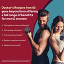 Doctor's Recipes Iron Supplement 65 mg with Vitamin C - Maximized Absorption & Stomach Friendly Iron Pills for Red Blood Cells Formation, Heart, Brain & Immunity Health - Vegan Non-GMO 30 Iron Tablets 4