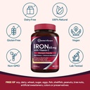 Doctor's Recipes Iron Supplement 65 mg with Vitamin C - Maximized Absorption & Stomach Friendly Iron Pills for Red Blood Cells Formation, Heart, Brain & Immunity Health - Vegan Non-GMO 30 Iron Tablets 5