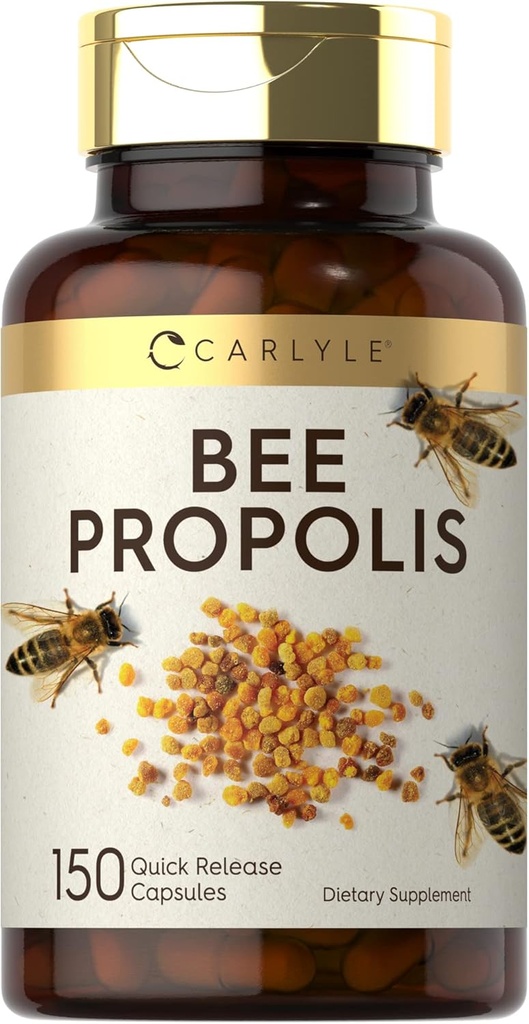 Carlyle Bee Propolis Capsules 600mg | 150 Count | Extract Supplement | Non-GMO, Gluten Free 2