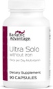 Bariatric Advantage Ultra Solo Without Iron - Once-Per-Day Daily Multivitamin - for Bariatric Patients - with Thiamin, Vitamin A & More - Gluten Free - 90 Capsules 2