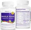 Whole Food Prenatal Vitamins (120 Capsules) Natural Support for Maternal and Fetal Health, Prenatal Multivitamin for Women with Choline, B Vitamins and More, Vegan, No Soy, Gluten or Dairy 2