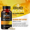 Bee Flex Joint Support Supplements - Glucosamine & Turmeric for Joint & Muscle Health, Enhanced Mobility, Flexibility, and Comfort - Natural Cartilage Support Complex - 60 Capsules (1) 3