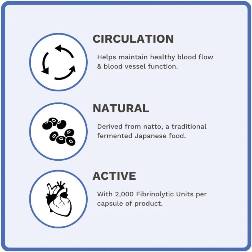 Utzy Naturals Nattokinase | 2000 FU per Serving from Japanese Natto | for Cardiovascular and Circulatory Support | 60 Softgels 6