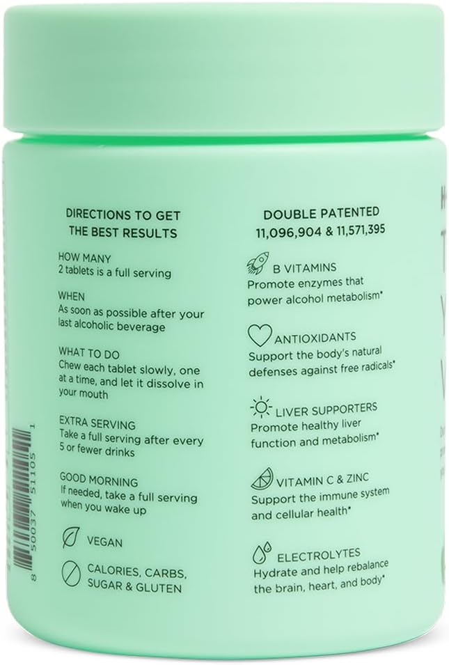 H-PROOF Bundle & Save, The Anytime You Drink Vitamin, 40 Chewable Tablets (20 Servings), Black Cherry & The Anytime You Need Energy Vitamin, 60 Chewable Tablets (30 Servings), Mixed Berry 4