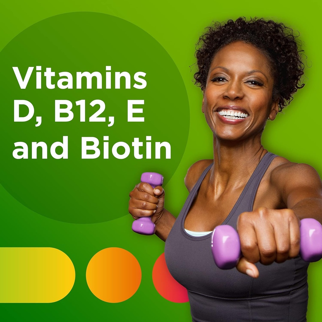 Centrum MultiGummies Gummy Multivitamin for Adults, Multivitamin/Multimineral Supplement with Vitamins D, B and E, Assorted Fruit Flavor - 180 Count 5