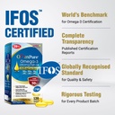 LABO Nutrition OmaxPure Omega3 Fish Oil - 1125mg Omega 3 IFOS Certified - High Potency rTG Omega Fish Oil Supplement with DHA & EPA - 120 Softgels 4