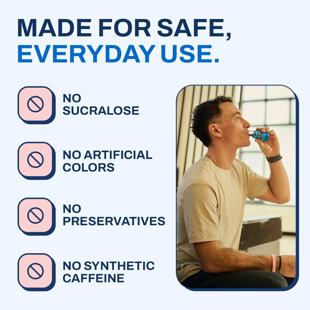 Ethan's Organic Clean Energy Shots Pomegranate Blueberry, Sugar Free Natural Pre-Workout Focus Boost, Gluten Free, Vegan, B6 & B12 Vitamin C with Green Tea Extract and Guayusa (2 Pack of 2oz Shots) 6