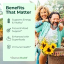 Vegan Multivitamin for Women & Men - Essential Multivitamins & Multiminerals 90 Tablets with Vitamin B12, A, D, C, Zinc, Magnesium & More for Total Body Wellness - 23 Key Nutrients & Vitamins 3