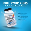Runner Multivitamin & Joint Support Supplement – Antioxidants, Vitamin B Complex, Probiotics for Health, Energy, Endurance, Recovery - Glucosamine Chondroitin, MSM – GMP Running Supplements 5