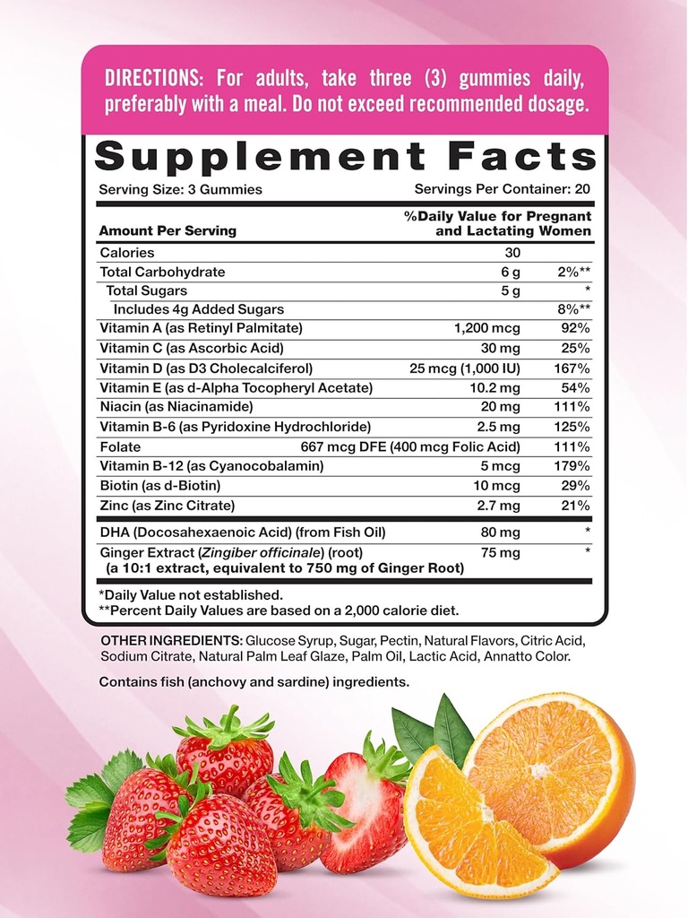 Nature's Truth Prenatal Multivitamin Gummies | with DHA & Folic Acid | 60 Count | Fruit Flavor | Non-GMO & Gluten Free Supplement 3