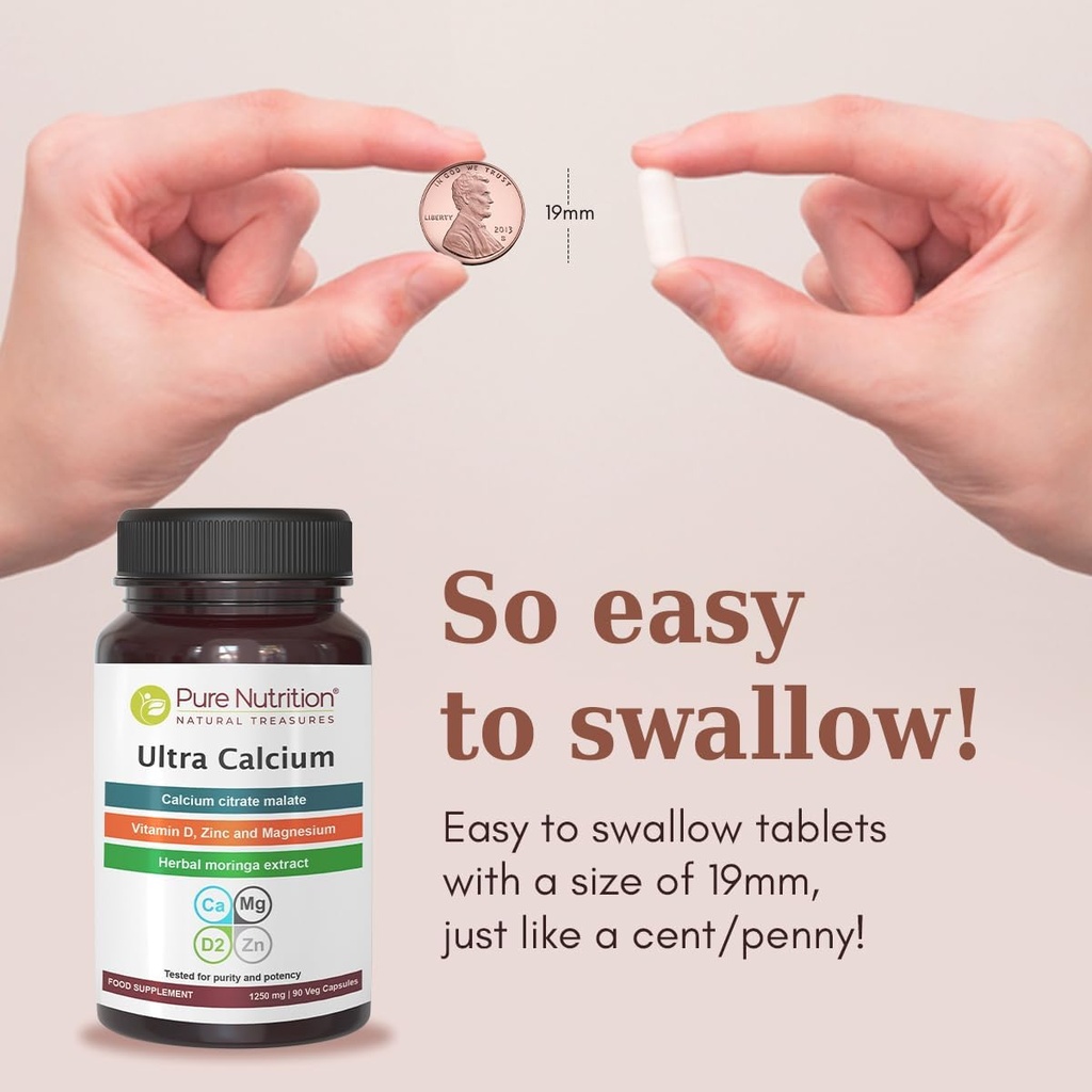 Pure Nutrition Ultra Calcium 1000mg and Whole Foods Womens Multivitamins 1500mg for Healthy Bones,Metabolic Support, Joints and Overall Wellness. Ultra Calcium 90 Tabs + Womens Multivitamins 90 Tabs. 5