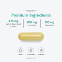 Vitanica Dopamine Assist, Dr Formulated Dopamine Supplement, L-Tyrosine, Mucuna Pruriens Neurotransmitter Mood Support, Vitamin B6, Folate, Green Tea Extract Quercetin Vegan, 60 Capsules 5