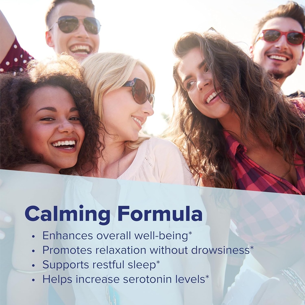 Superior Source Calming Formula, L-Theanine, Melatonin, Under The Tongue Quick Dissolve MicroLingual Tablets, 60 Ct, 5-HTP for Enhanced Serotonin Conversion, Sleep Support, Non-GMO 6