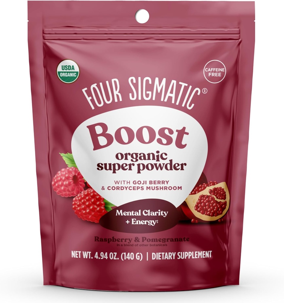 Four Sigmatic Calm Super Powder | Organic Superfood Powder with Magnesium Citrate, Organic Chamomile Extract, and Tremella Mushroom Extract | Blueberry Drink Mix (4.94 oz.) 2