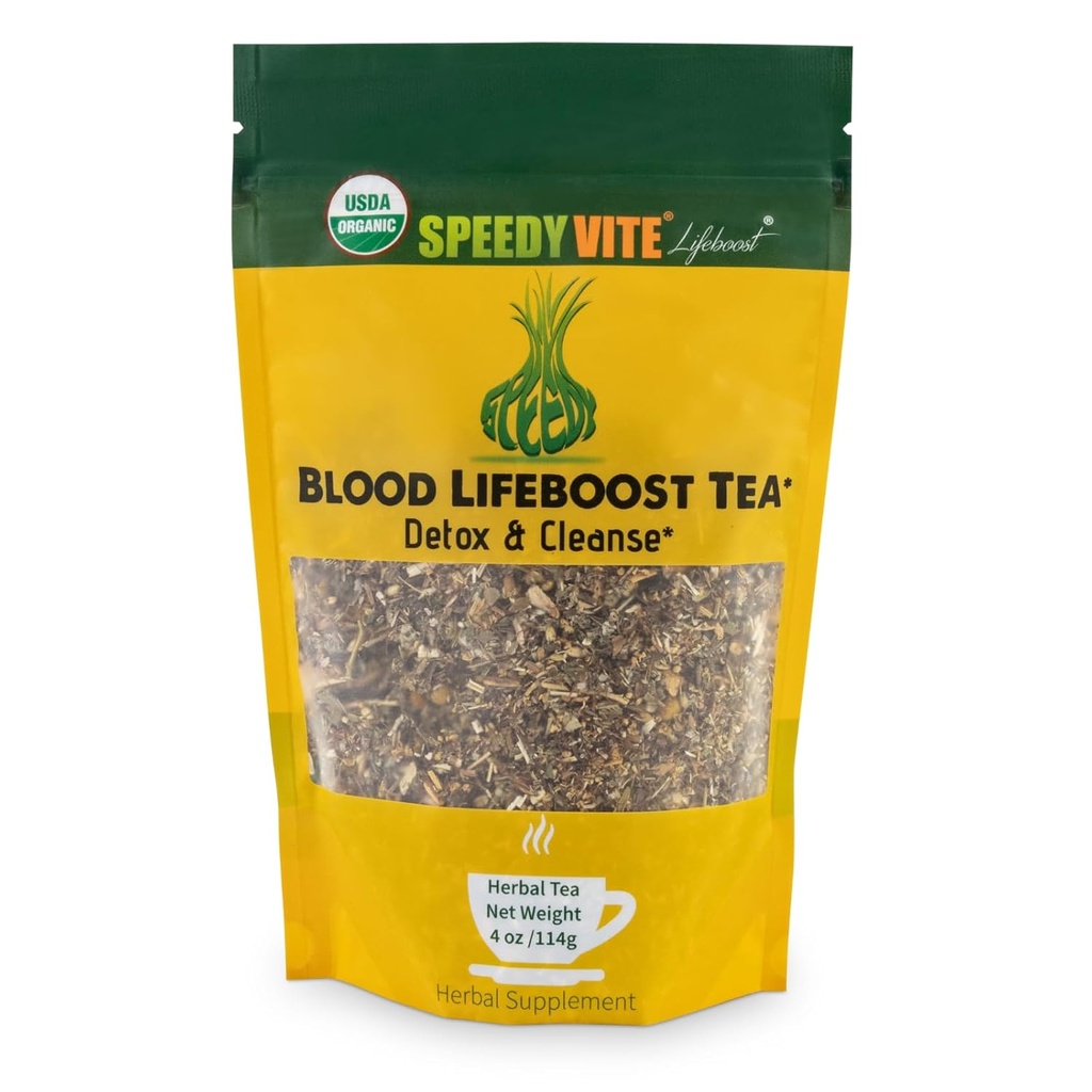 SpeedyVite® Blood Lifeboost Tea | Cleanses & supports natural removal of excess waste chemicals from the blood stream* | Contains Echinacea, Chamomile and more 2