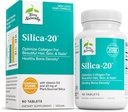 Terry Naturally Silica-20 - Support Hair Growth & Nail Strength - Collagen Supplement to Aid Bone Density & Strength - Skincare Supplement to Support Skin, Nail & Bone Health - 90 Tablets 2