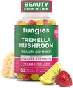 Fungies Tremella Mushroom Gummies, Mixed Strawberry & Lemon Flavor - Mushroom Herbal Supplement Gummy for Adults Supports Collagen Synthesis, Healthy Skin & Healthy Aging - Beauty Gummies 60 Servings 2
