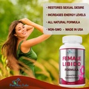 Female Libido Formula, Advanced Virility Supplement for Women with Epimedium Horny Goat Weed, Maca, Tribulus, Ginseng for Desire, Energy, Non-GMO, 60 Capsules 4