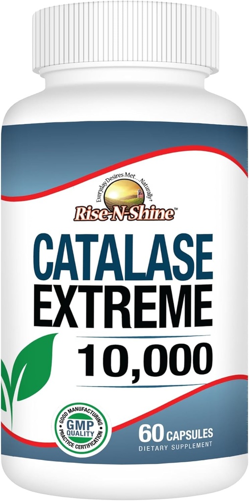 Rise-N-Shine Catalase Extreme Supplement 10,000 with Saw Palmetto, Biotin, Fo-Ti, PABA - Hair Supplements for Strong Hair - 60 Capsules 2