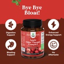 Cleansing Apple Cider Vinegar Capsules - ACV Cleanse and Detox Pills for Gut and Digestive Health with Slimming Cayenne - Extra Strength ACV Capsules for Gut Cleanse and Full Body Detox (30 Servings) 6