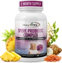 MoxyVites Spore Probiotic Complex - All In One Prebiotics and Probiotics for Digestive Health, Postbiotic, Digestive Enzymes Daily Supplement - Spore Based Probiotic for Women & Men 2