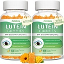 2 Pack Lutein Gummies 25mg, Sugar Free Lutein Zeaxanthin Supplements Gummies, Eye Health Supplement for Adults, Eye Vitamins Lutein for Vision and Blue Light Protection, Mango Flavor, 120 Count 2