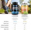 Max Strength Nitric Oxide Booster Bundle – L-Arginine & Liposomal Vitamin C, With L Citrulline, Ascorbyl Palmitate, Natural Absorb Boost Formula To Support Exercise Energy, Immune Health, Slim Look 4