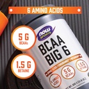 NOW Foods Sports Nutrition, BCAA (Branched Chain Amino Acids) Big 6, Watermelon Flavor, 600 Grams 5