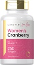 Carlyle Cranberry Pills for Women | 250 Softgels | Concentrated Extract Supplement with Vitamin C and E | Non-GMO, Gluten Free | for Her 2
